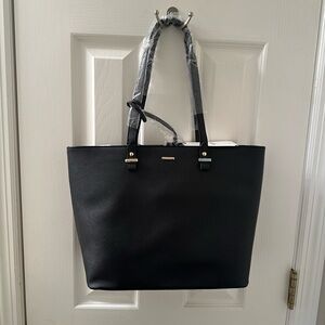 Lovevook Black Zipper Tote Bag Purse 3 Bag Set NWT